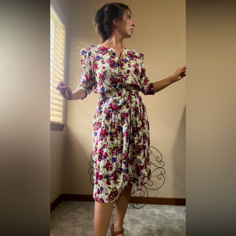 Pellini petites vintage floral dress
